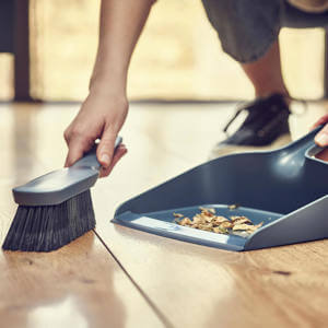 Joseph Joseph CleanStore Blue Wall-Mounted Dustpan & Brush